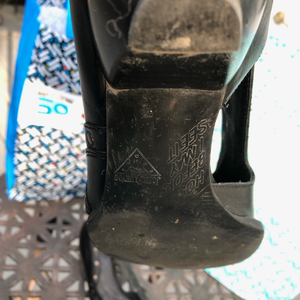 John Fluevog Free Amina shoes studded black leather (project shoe) - Picture 5 of 14